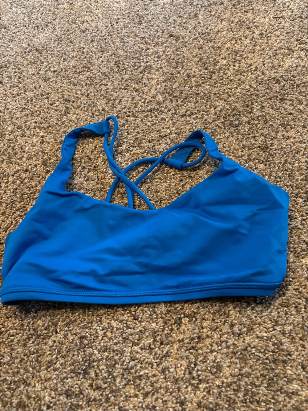 lululemon athletica Blue Strappy Sports Bra